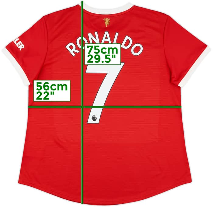 2021-22 Manchester United Home Shirt Ronaldo #7 (Women's XXL)