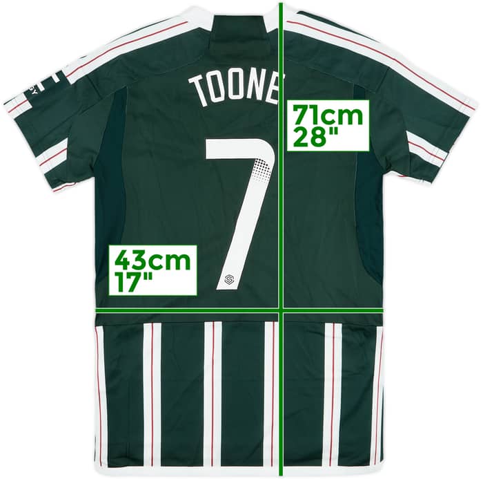 2023-24 Manchester United Away Shirt Toone #7 (Women's S)