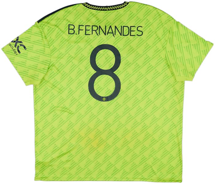 2022-23 Manchester United Third Shirt B.Fernandes #8 - 6/10 - (3XL)
