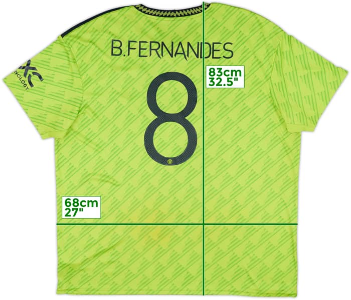 2022-23 Manchester United Third Shirt B.Fernandes #8 - 6/10 - (3XL)