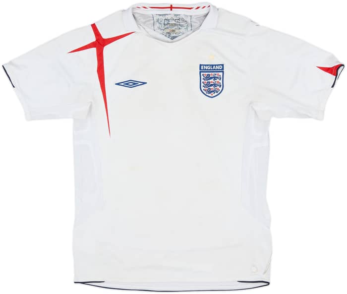 2005-07 England Home Shirt - 5/10 - (M)