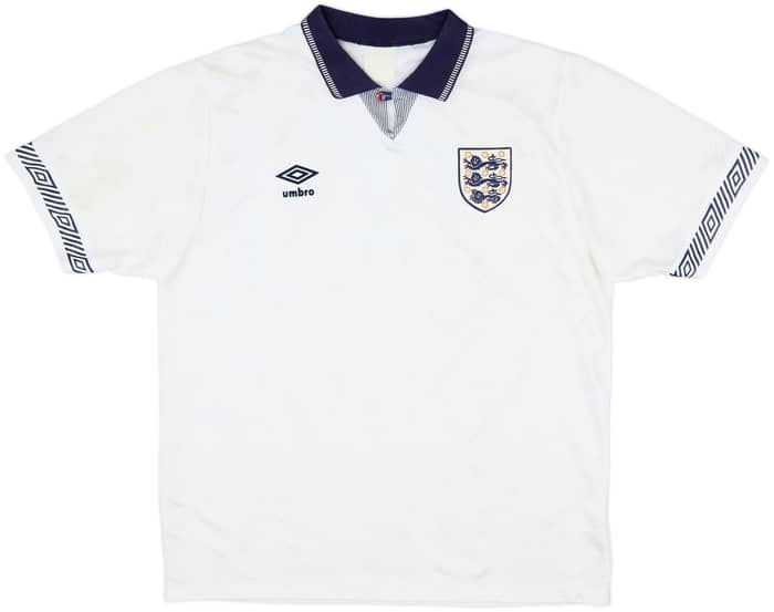 1990-92 England Home Shirt - 9/10 - (L)