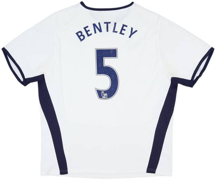 2008-09 Tottenham Home Shirt Bentley #5 - 4/10 - (XL)