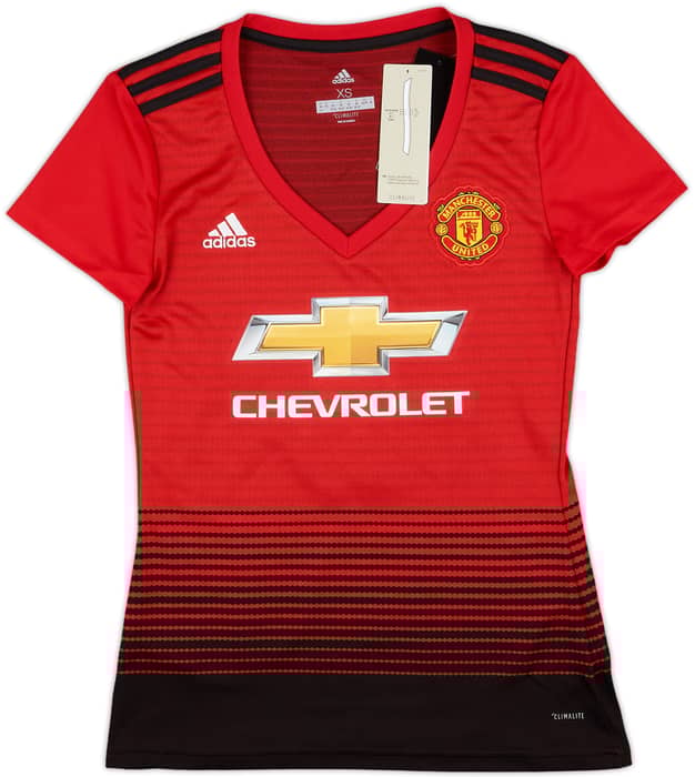 2018-19 Manchester United Home Shirt Pogba #6 (Women's XS)
