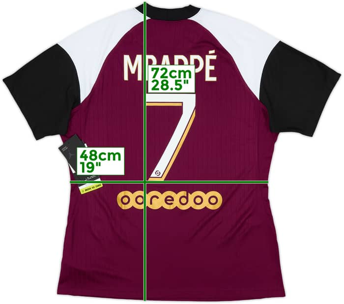 2020-21 Paris Saint-Germain Third Shirt Mbappe #7 (Women's L)