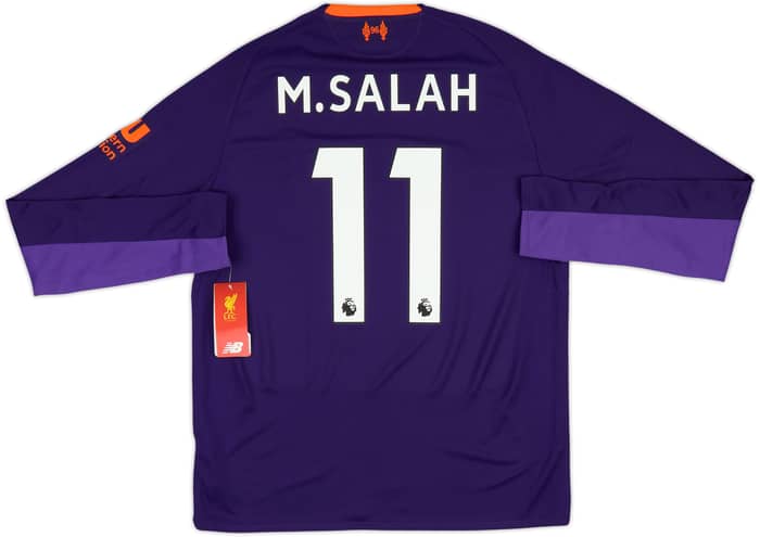 2018-19 Liverpool Away L/S Shirt M.Salah #11 (S)