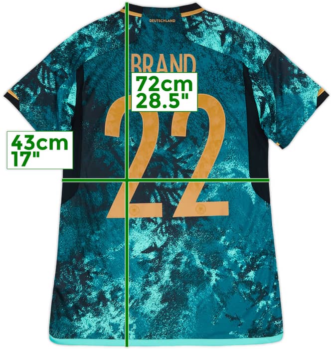 2023 Germany Women Away Shirt Brand #22 (Women's S)