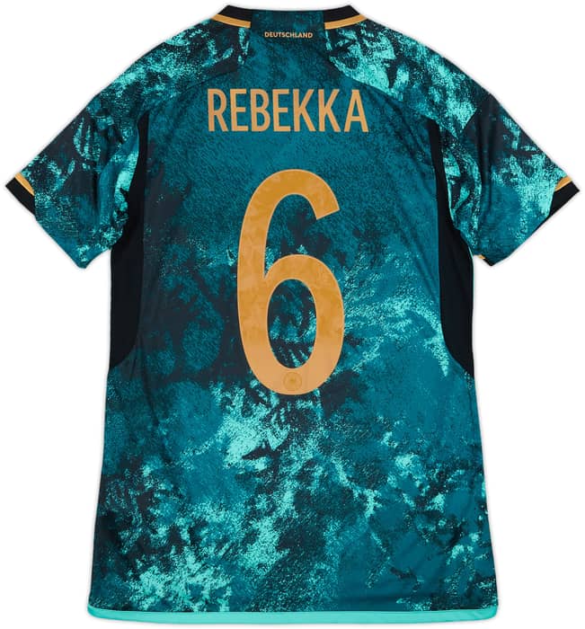 2023 Germany Women Away Shirt Rebekka #6 (Women's S)