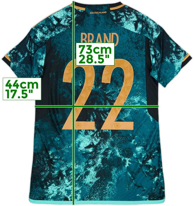 2023 Germany Authentic Women Away Shirt Brand #22 (Women's S)