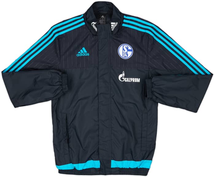 2015-16 Schalke adidas Rain Jacket - 6/10 - (S)