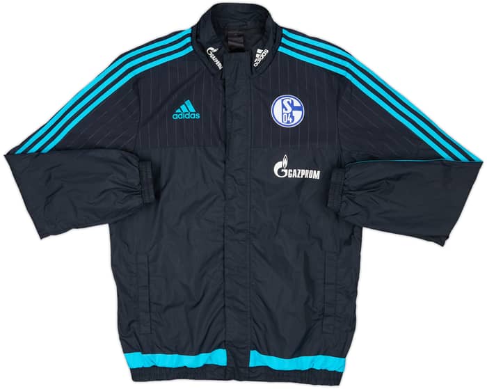 2015-16 Schalke adidas Rain Jacket - 6/10 - (M)