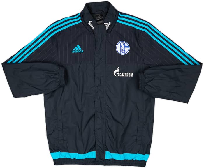 2015-16 Schalke adidas Rain Jacket - 6/10 - (L)