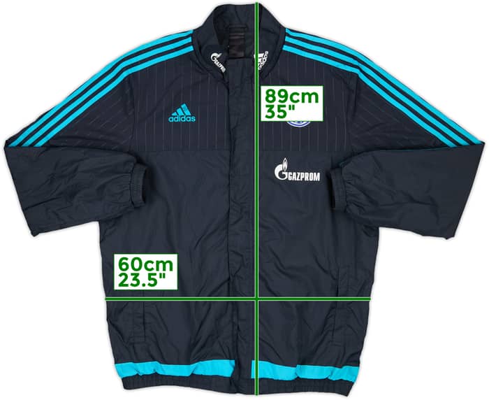 2015-16 Schalke adidas Rain Jacket - 6/10 - (XL)
