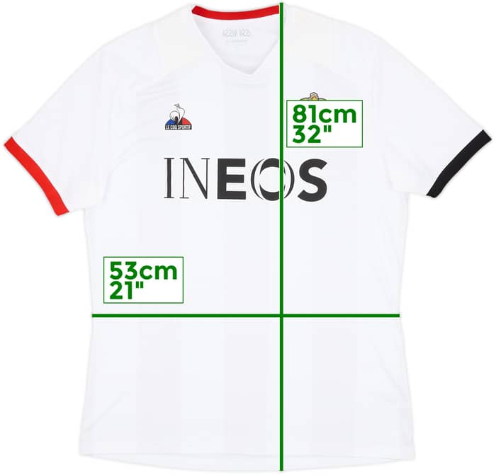 2023-24 Nice Authentic Away Shirt - 8/10 - (XL)