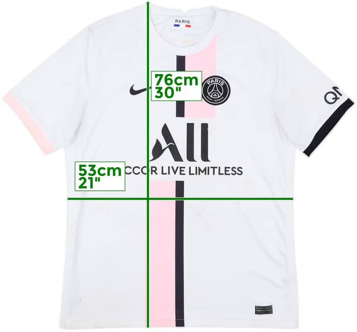 2021-22 Paris Saint-Germain Away Shirt - 4/10 - (L)