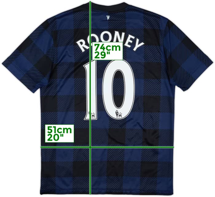 2013-14 Manchester United Away Shirt Rooney #10 - 6/10 - (M)