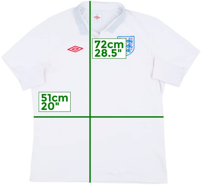 2009-10 England Home Shirt - 4/10 - (L)