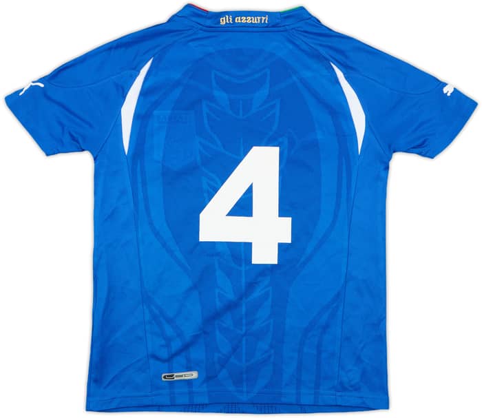 2010-12 Italy Home Shirt #4 - 8/10 - (S.Boys)