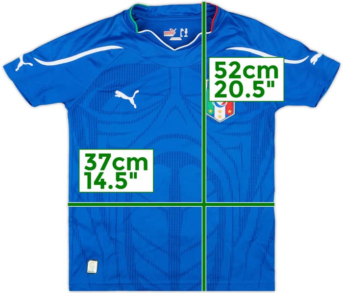 2010-12 Italy Home Shirt #4 - 8/10 - (S.Boys)