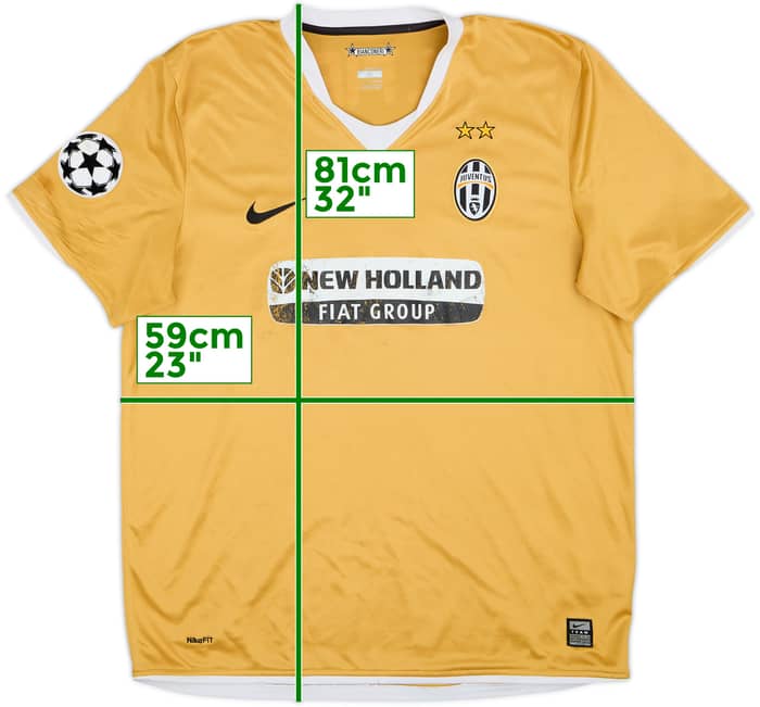 2008-09 Juventus Away Shirt Del Piero #10 - 5/10 - (XL)