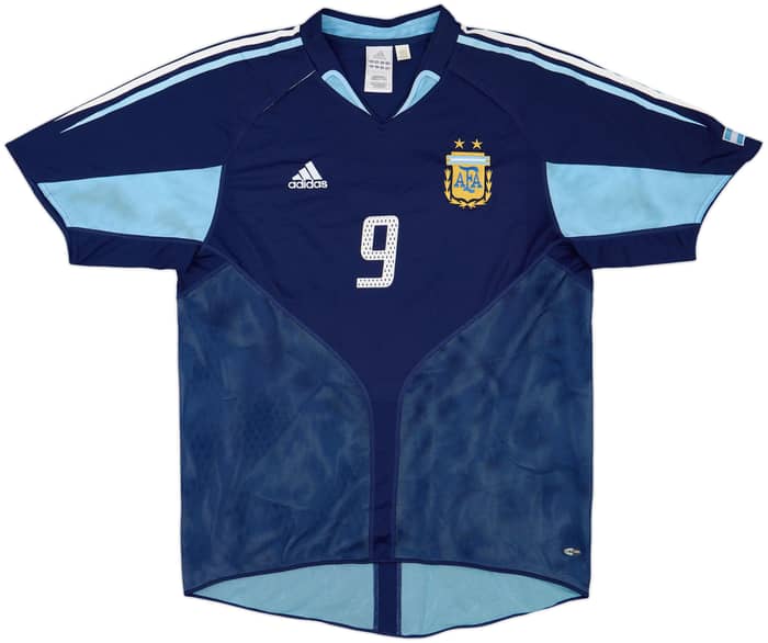 2004-05 Argentina Away Shirt Crespo #9 - 8/10 - (XL)