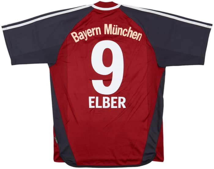 2001-02 Bayern Munich Home Shirt Elber #9 - 8/10 - (S)