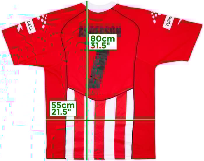 2006-07 Sivasspor Home Shirt Anderson #7 - 6/10 - (XL)