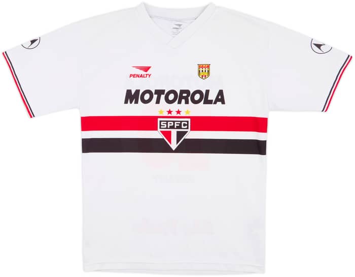 2001 Sao Paulo Home Shirt #10 - 7/10 - (XL.Boys)