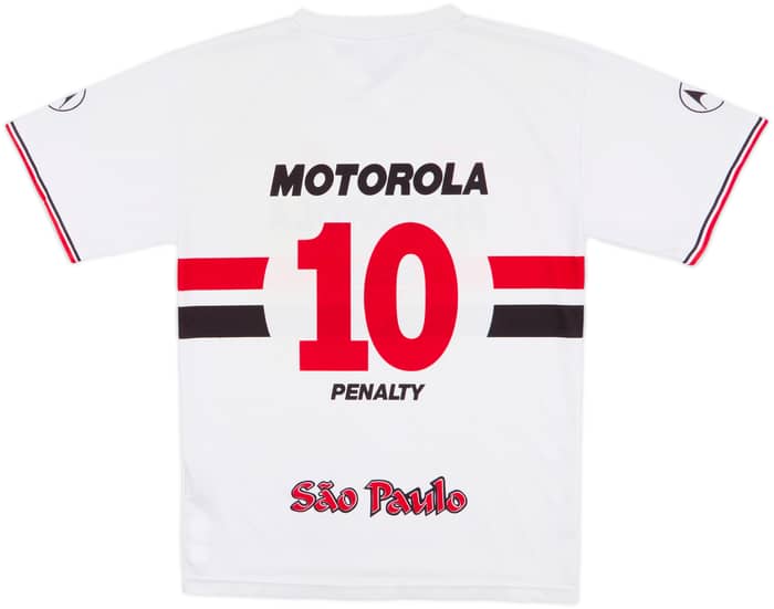 2001 Sao Paulo Home Shirt #10 - 7/10 - (XL.Boys)