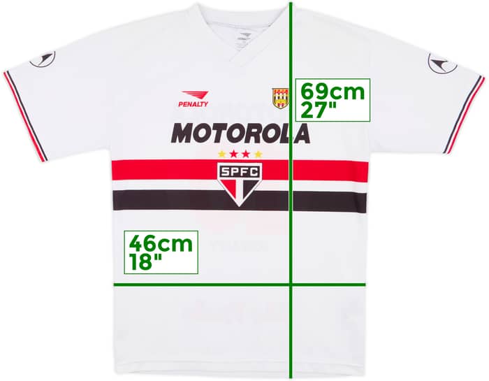 2001 Sao Paulo Home Shirt #10 - 7/10 - (XL.Boys)