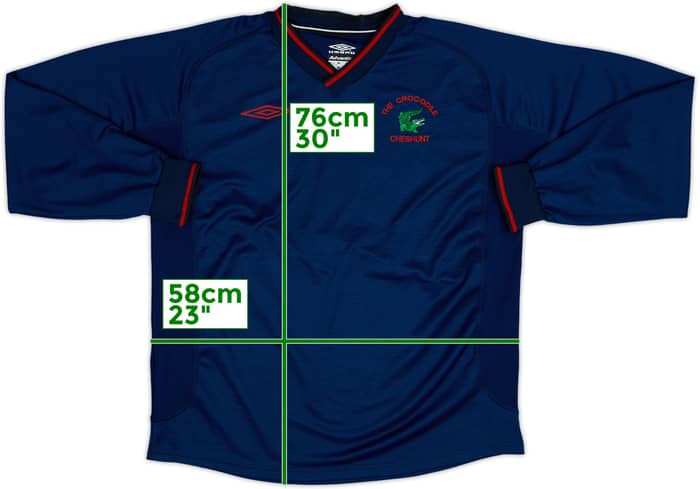 2000-01 Umbro Template L/S Shirt #14 - 7/10 - (XL)