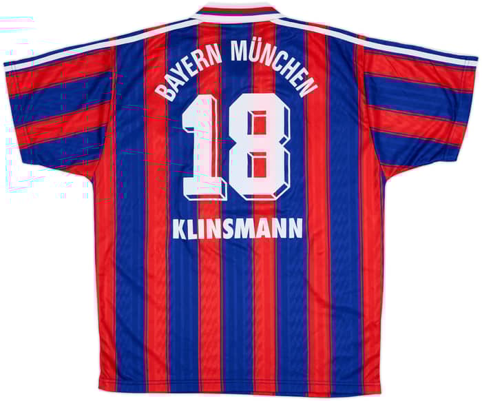 1995-97 Bayern Munich Home Shirt Klinsmann #18 - 8/10 - (L)