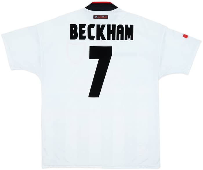 1997-99 Manchester United Away Shirt Beckham #7 - 6/10 - (XL)