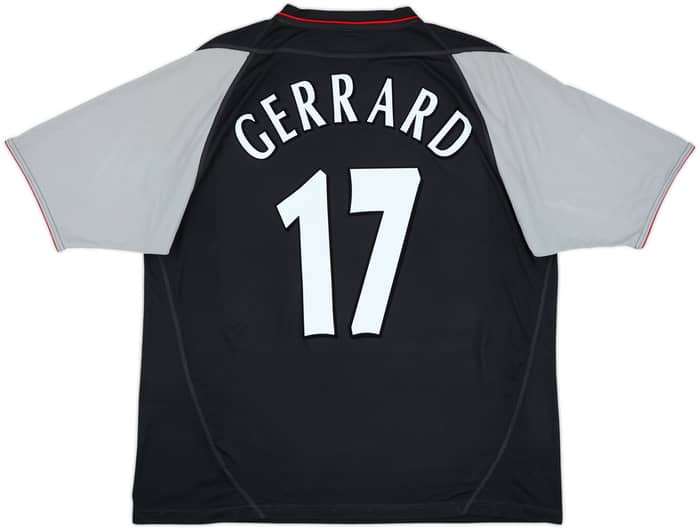 2002-04 Liverpool Away Shirt Gerrard #17 - 8/10 - (XL)