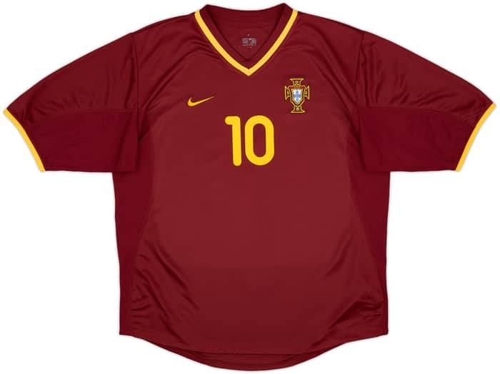 2000-02 Portugal Home Shirt Rui Costa #10 - 9/10 - (M)