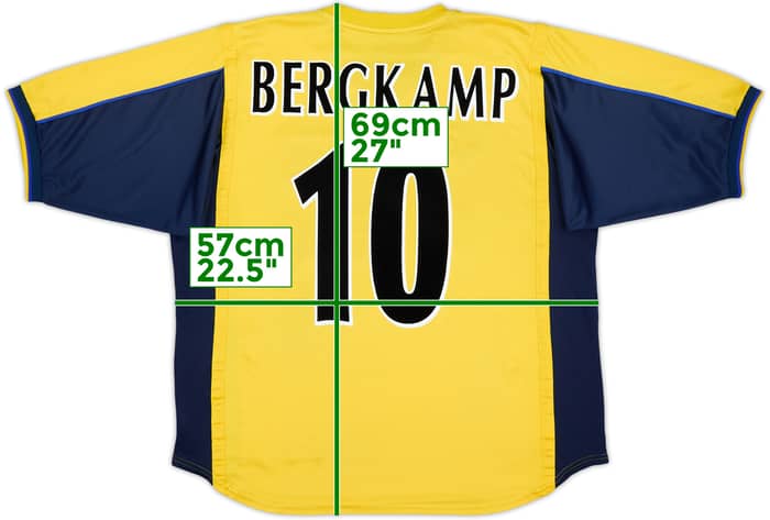 1999-01 Arsenal Away Shirt Bergkamp #10 - 6/10 - (L)