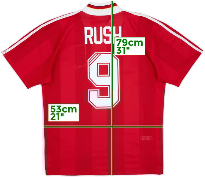 1995-96 Liverpool Home Shirt Rush #9 - 9/10 - (L)