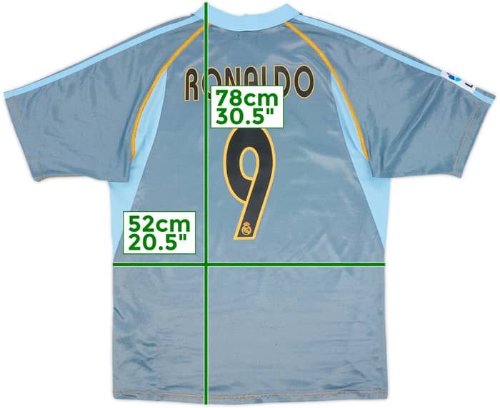 2003-04 Real Madrid Third Shirt Ronaldo #9 - 6/10 - (M)