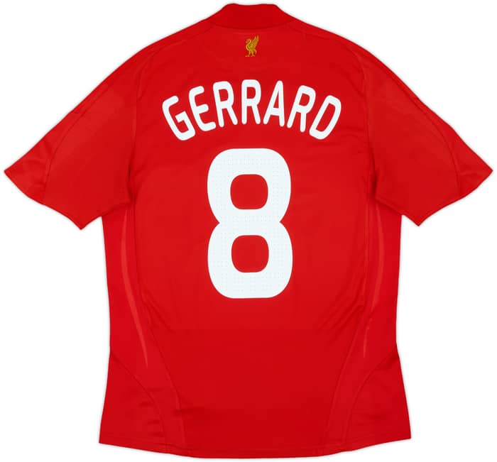 2008-10 Liverpool Home Shirt Gerrard #8 - 7/10 - (S)