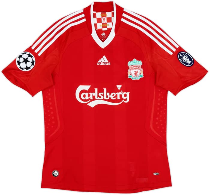2008-10 Liverpool Home Shirt Gerrard #8 - 7/10 - (S)