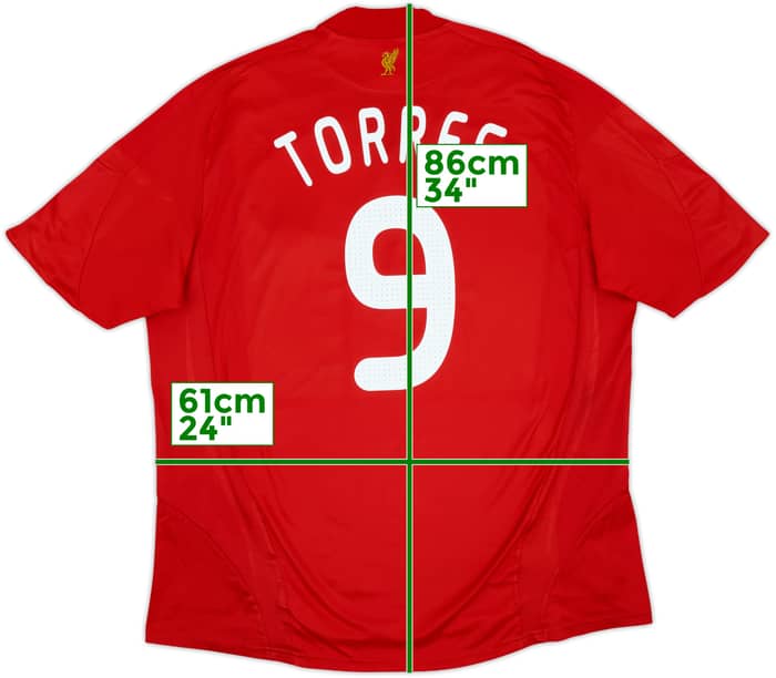 2008-10 Liverpool Home Shirt Torres #9 - 6/10 - (XXL)