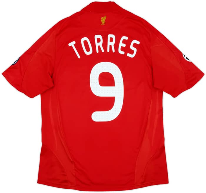 2008-10 Liverpool Home Shirt Torres #9 - 7/10 - (L)