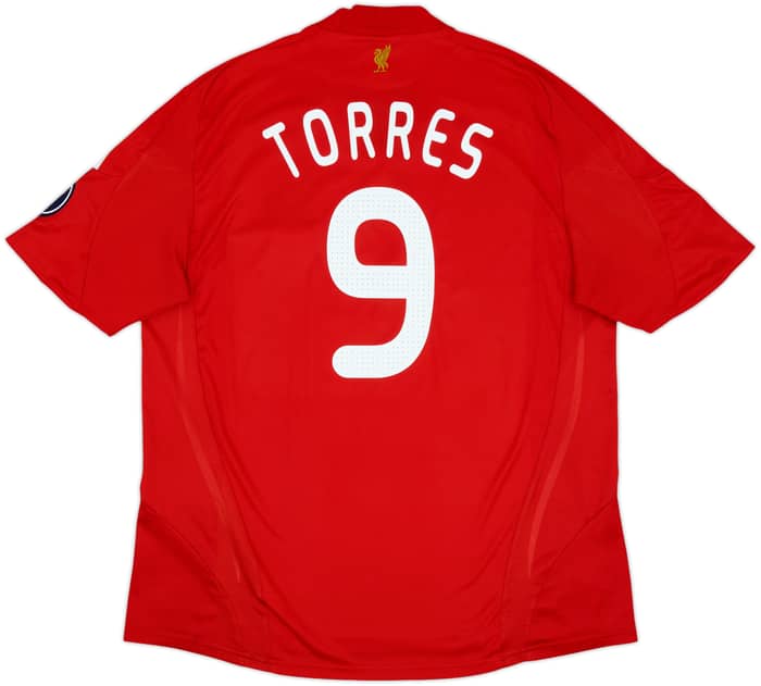 2008-10 Liverpool Home Shirt Torres #9 - 8/10 - (XL)