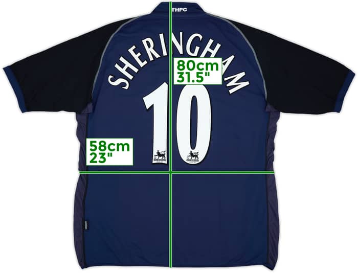 2002-03 Tottenham Away Shirt Sheringham #10 - 7/10 - (3XL)