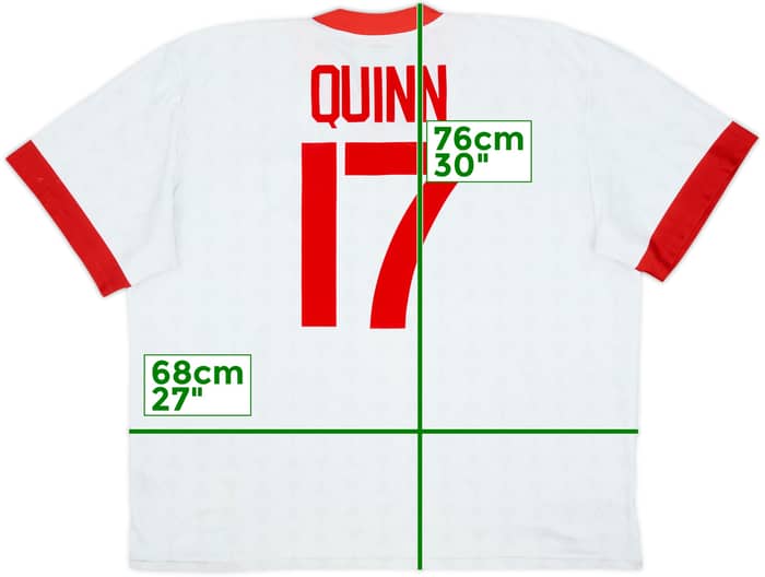 1996-97 Sunderland Away Shirt Quinn #17 - 6/10 - (XL)