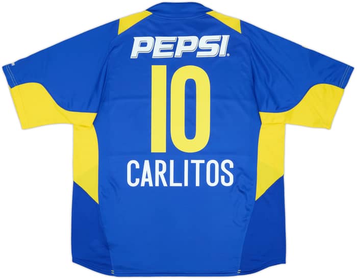 2004-05 Boca Juniors Home Shirt Carlitos #10 - 9/10 - (XL)