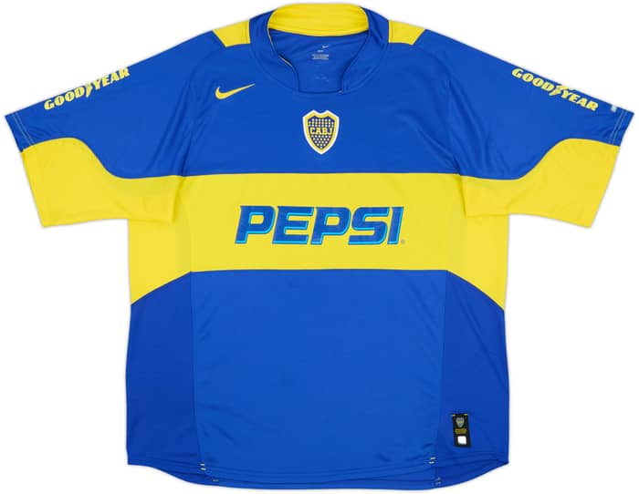 2004-05 Boca Juniors Home Shirt Carlitos #10 - 9/10 - (XL)