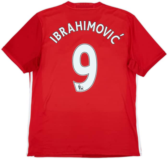 2016-17 Manchester United Home Shirt Ibrahimovic #9 - 6/10 - (M)