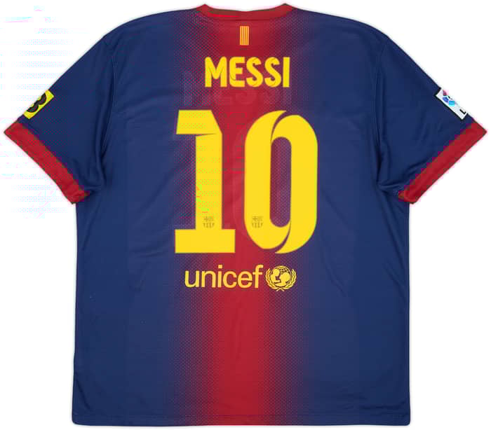 2012-13 Barcelona Home Shirt Messi #10 - 9/10 - (XL)