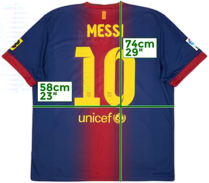 2012-13 Barcelona Home Shirt Messi #10 - 9/10 - (XL)
